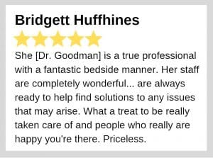 Dr. Goodman is an efficient healthcare professional.