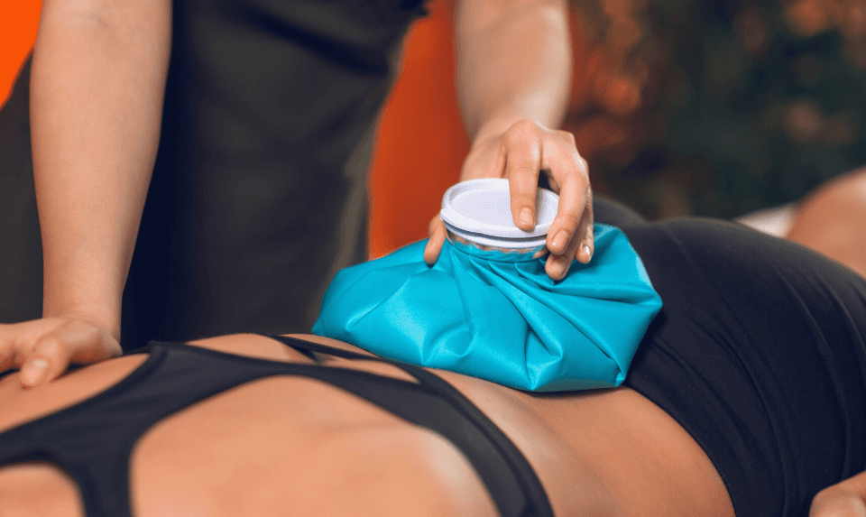 ice pack for relief of sciatica pain